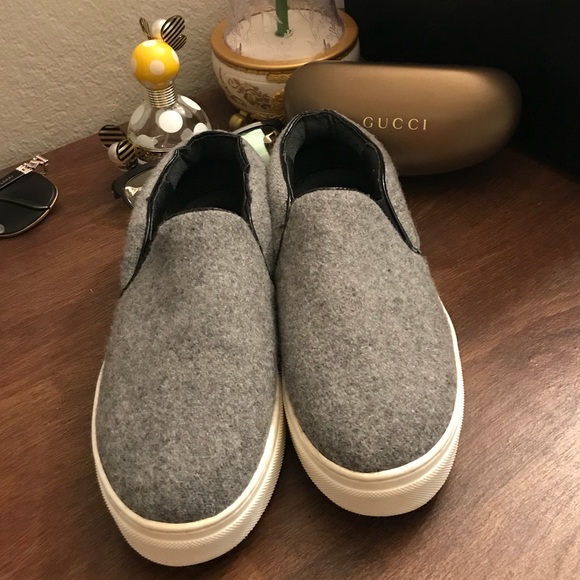Celine Shoes - Celine Paris Gray Slip-on Sneakers